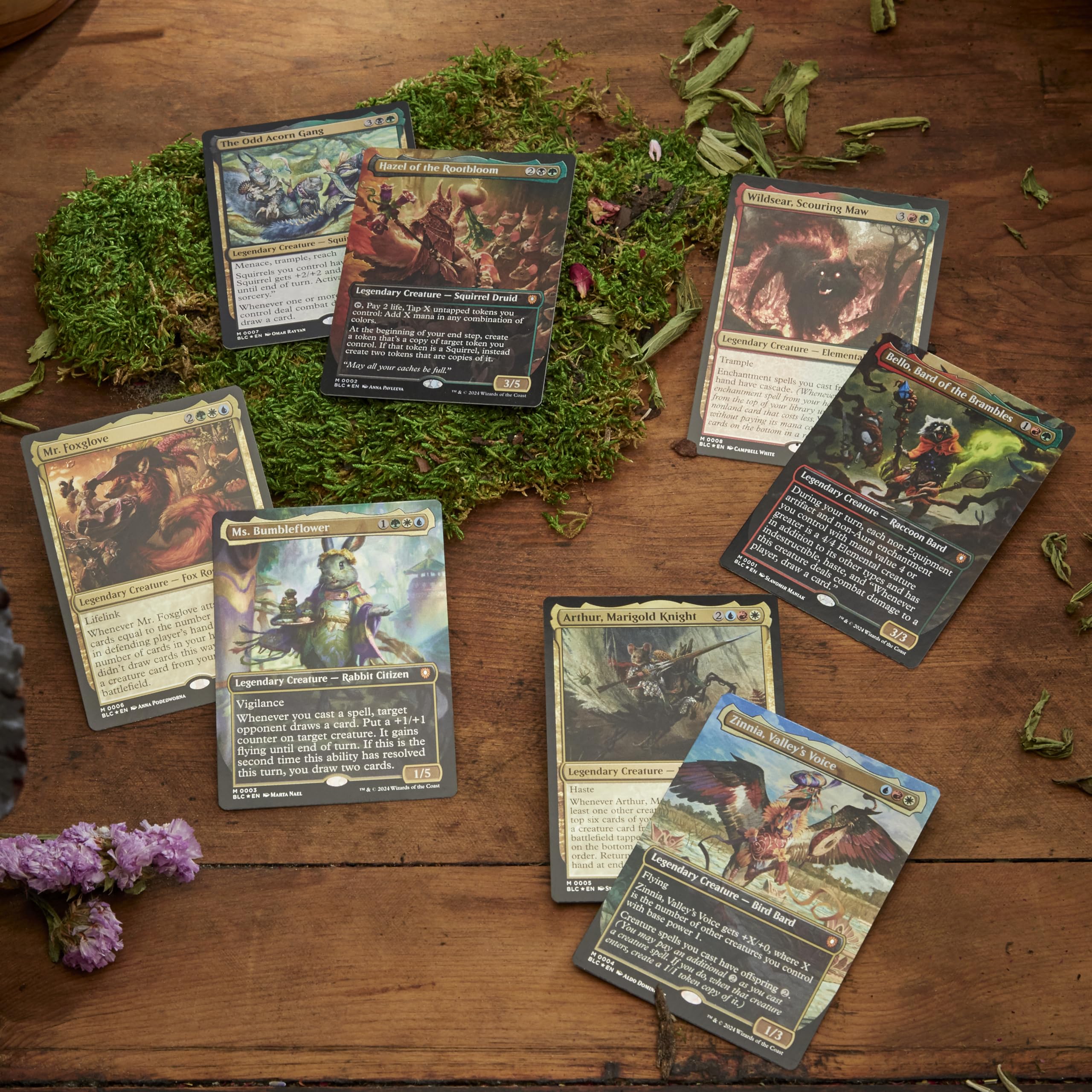 Magic: The Gathering Bloomburrow Commander Deck Bundle - Includes All 4 Decks (Animated Army, Family Matters, Peace Offering, and Squirreled Away)