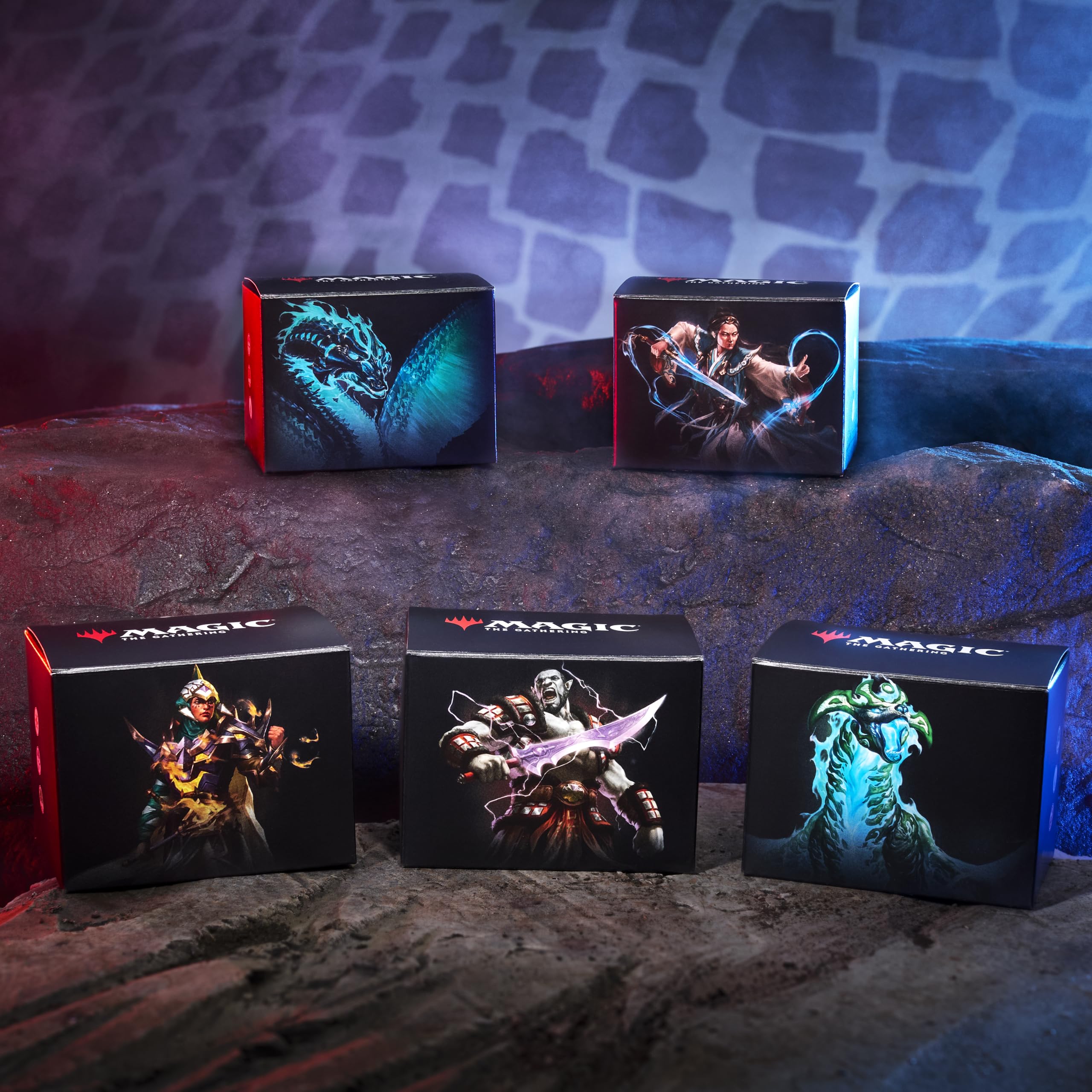 Magic: The Gathering Tarkir: Dragonstorm Commander Deck Bundle - Includes All 5 Decks (Abzan Armor, Jeskai Striker, Sultai Arisen, Mardu Surge, Temur Roar)