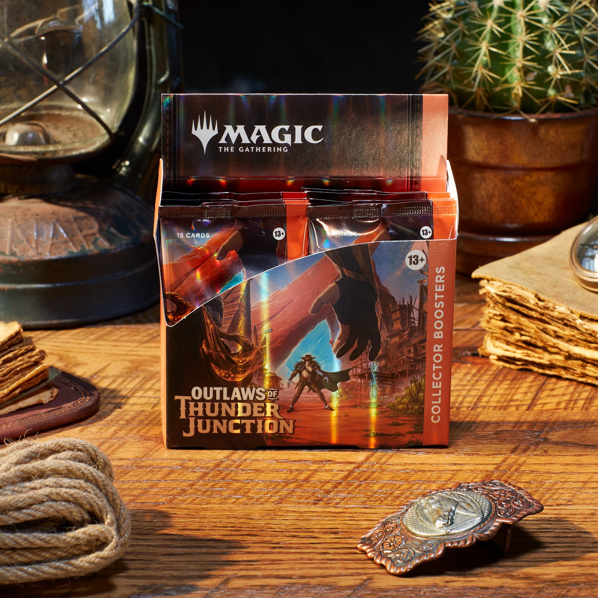 Magic: The Gathering Outlaws of Thunder Junction Collector Booster Box - 12 Packs (180 Magic Cards)