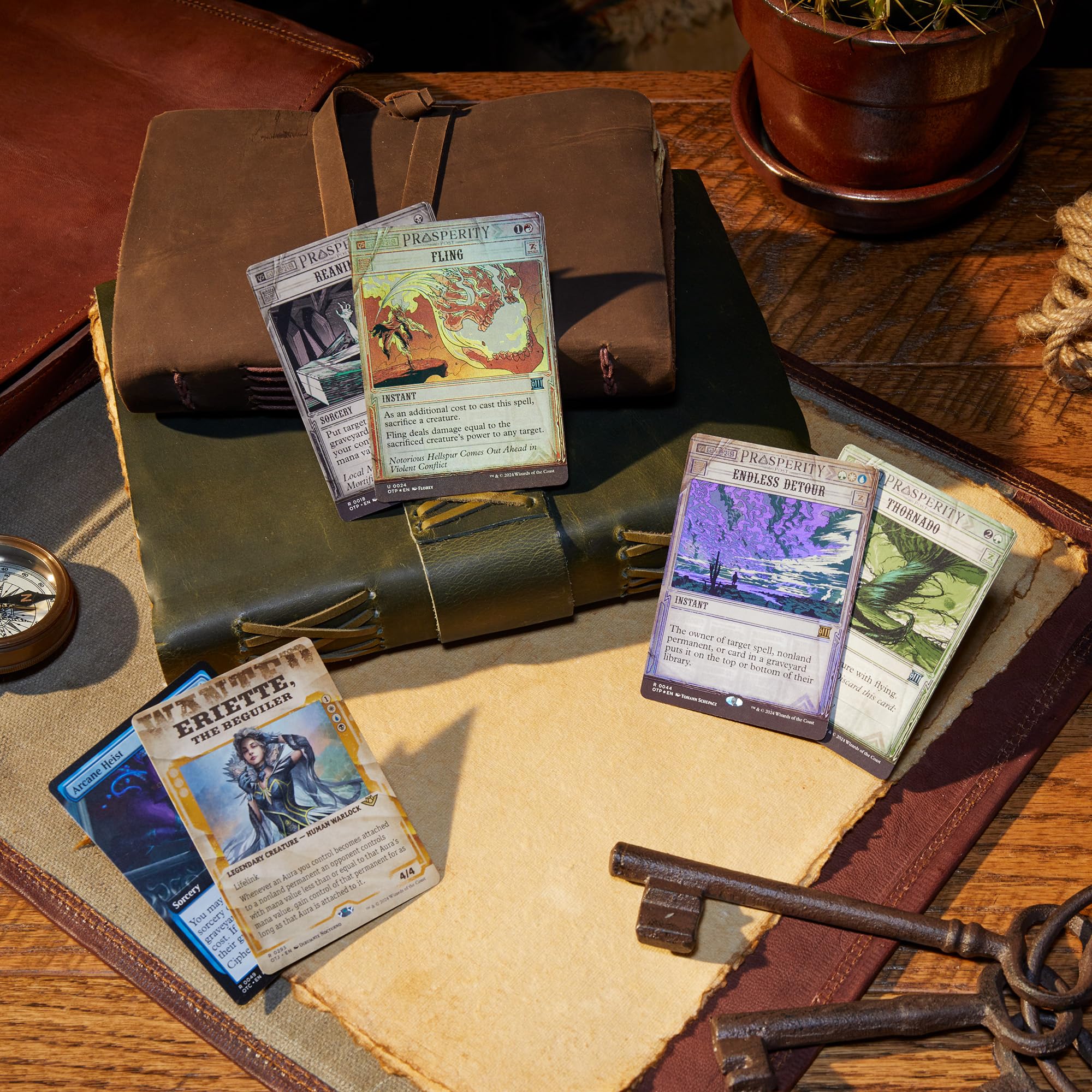 Magic: The Gathering Outlaws of Thunder Junction Collector Booster Box - 12 Packs (180 Magic Cards)