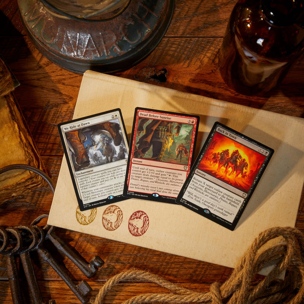 Magic: The Gathering Outlaws of Thunder Junction Commander Deck Bundle - Includes All 4 Decks (Quick Draw, Desert Bloom, Grand Larceny, and Most Wanted)