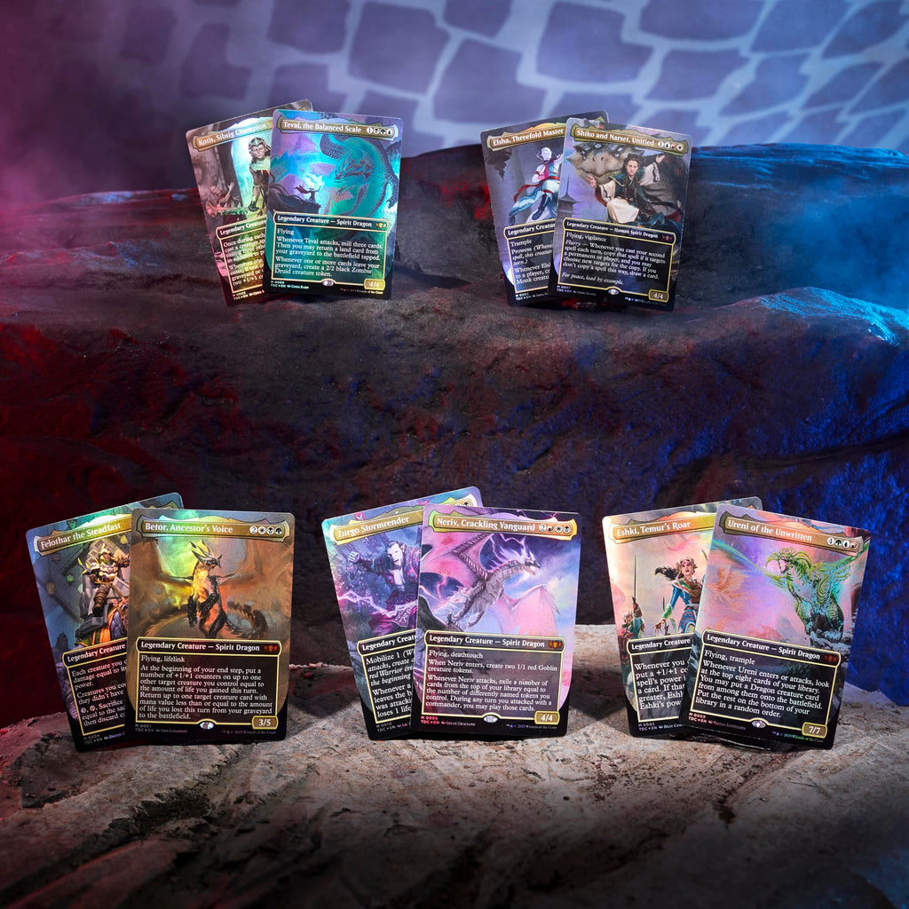 Magic: The Gathering Tarkir: Dragonstorm Commander Deck Bundle - Includes All 5 Decks (Abzan Armor, Jeskai Striker, Sultai Arisen, Mardu Surge, Temur Roar)