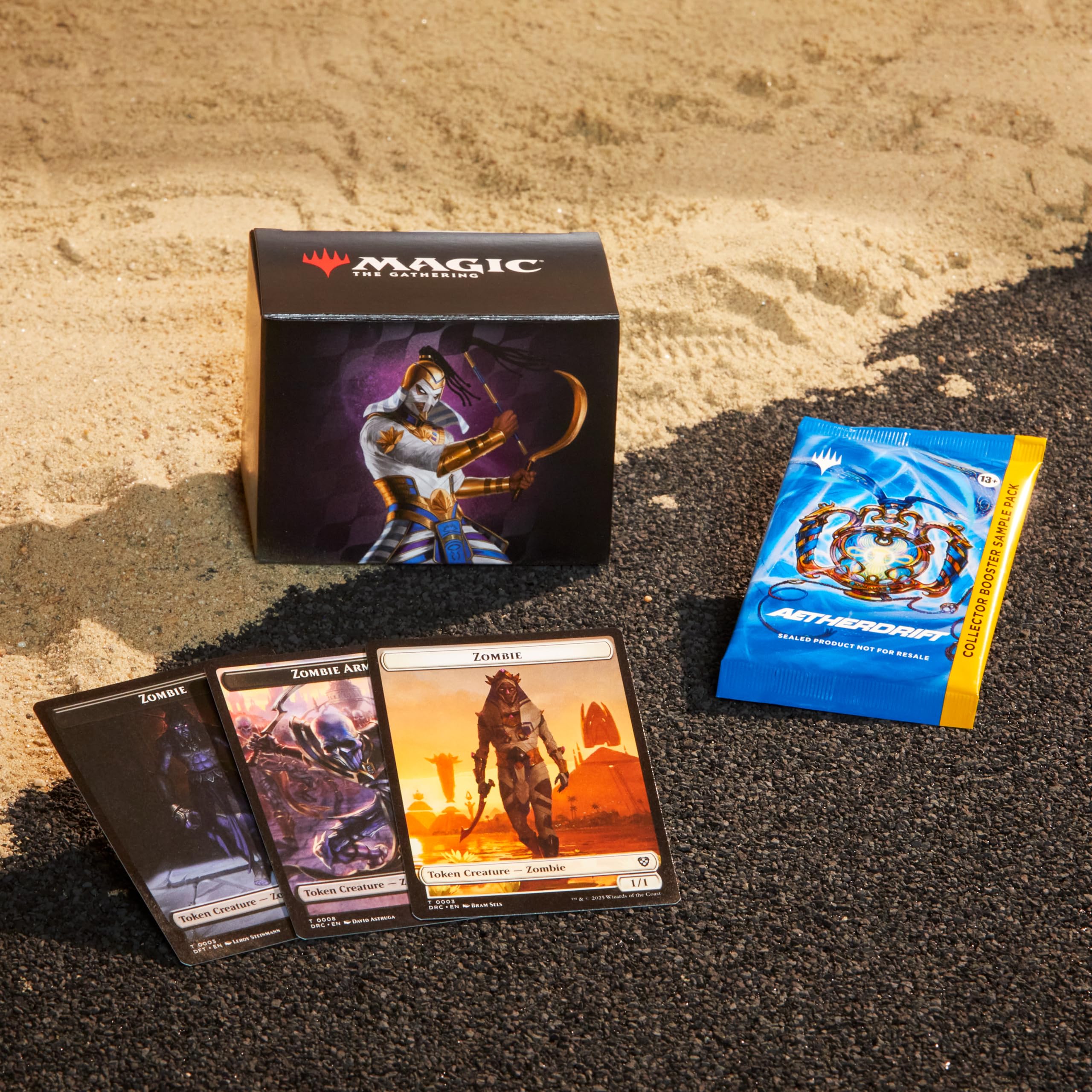 Magic The Gathering Aetherdrift Commander Deck - Eternal Might (100-Card Deck, 2-Card Collector Booster Sample Pack + Accessories)