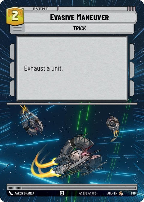 Evasive Maneuver (996) - Hyperspace Foil