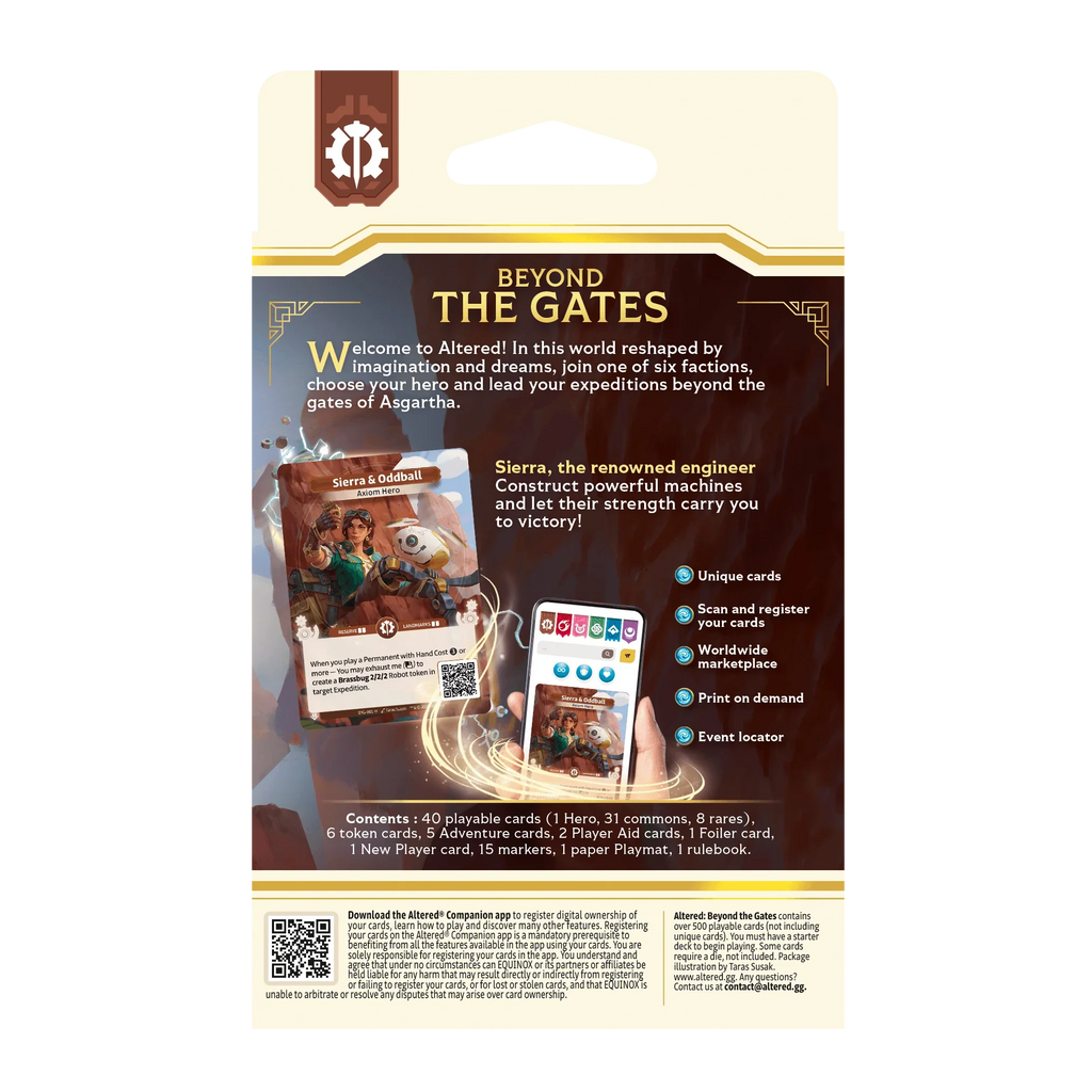 Altered TCG - Beyond The Gates - Starter Deck - Axiom