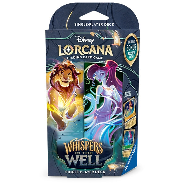 Disney Lorcana TCG: Whispers in the Well - Starter Deck - Amber & Emerald (Simba & Megara) (presale)