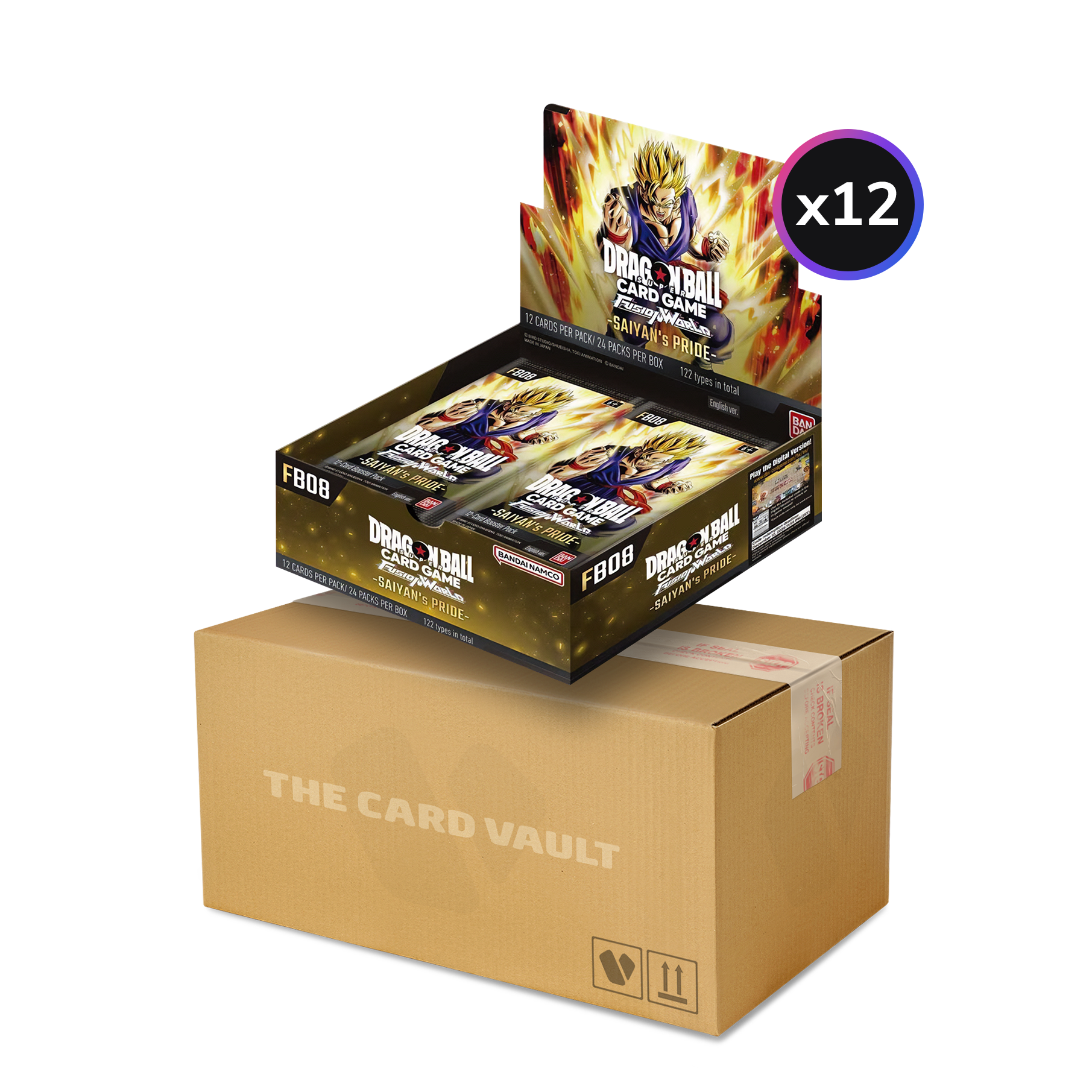 Dragon Ball Super CG Fusion World - Saiyan's Pride (FB08) - Display Case (12x Booster Boxes)