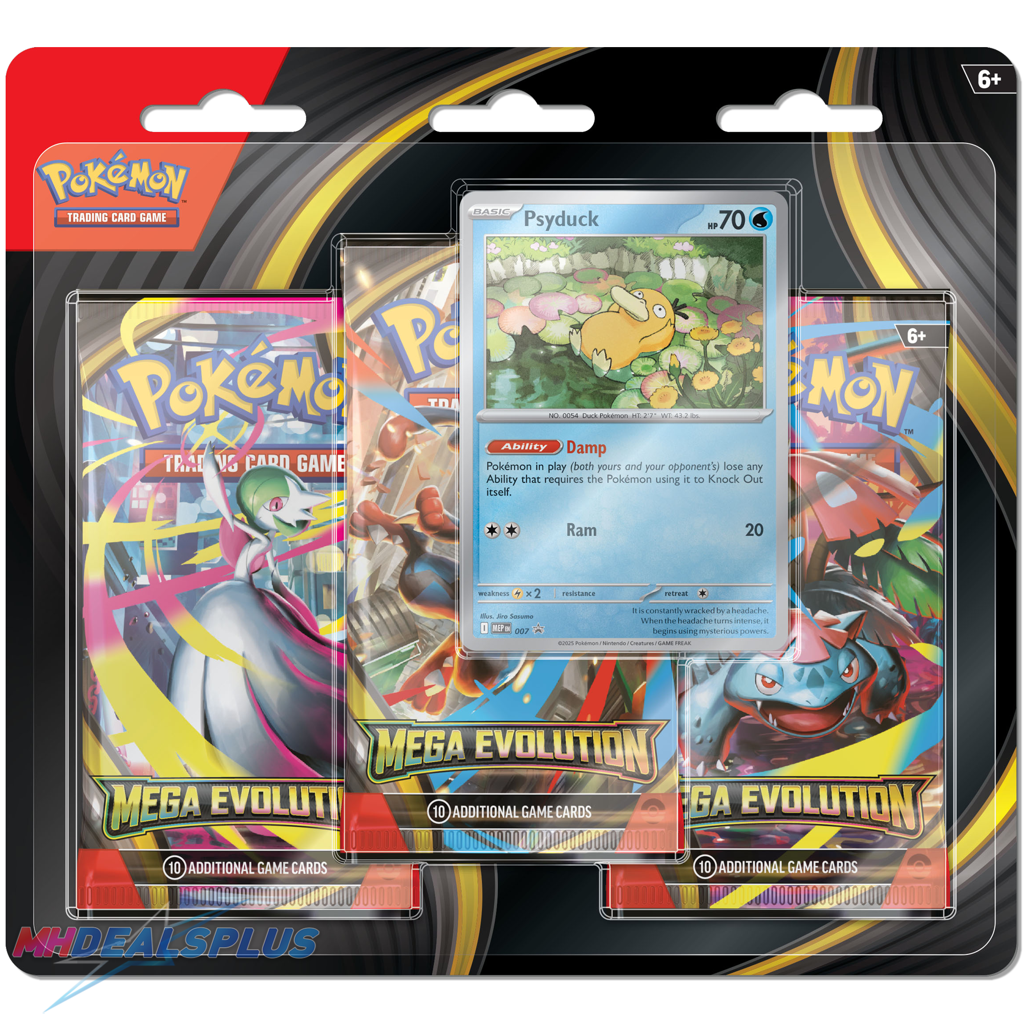 Pokemon Mega Evolution 3-Pack Blister Set of 2