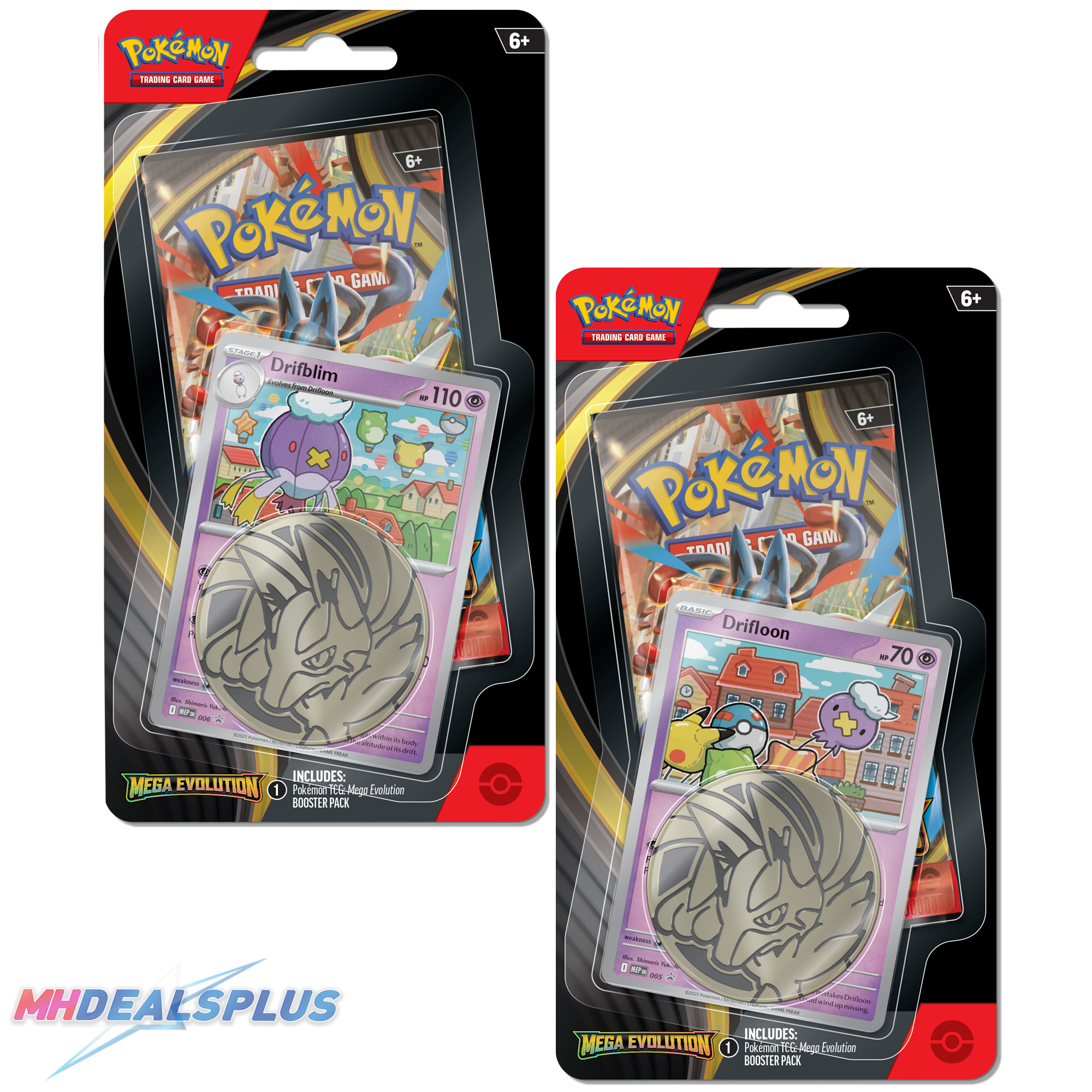 Pokemon Mega Evolution Checklane Blister Set of 2