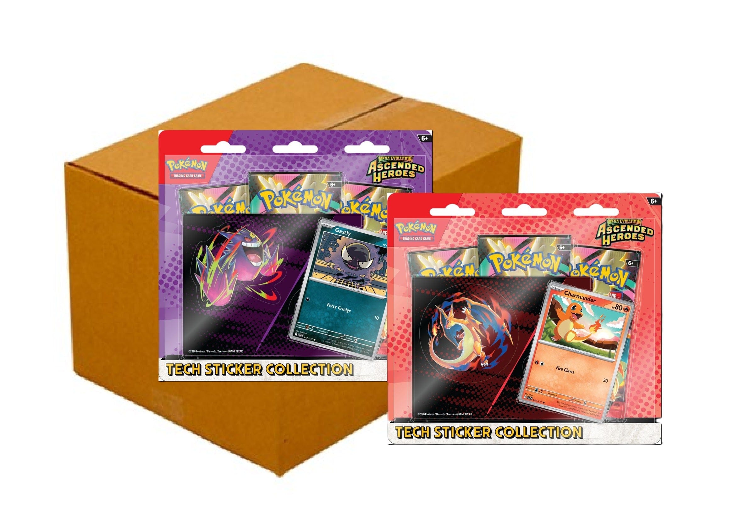 Pokemon Ascended Heroes ME2.5 Tech Sticker Collection [x12] Case