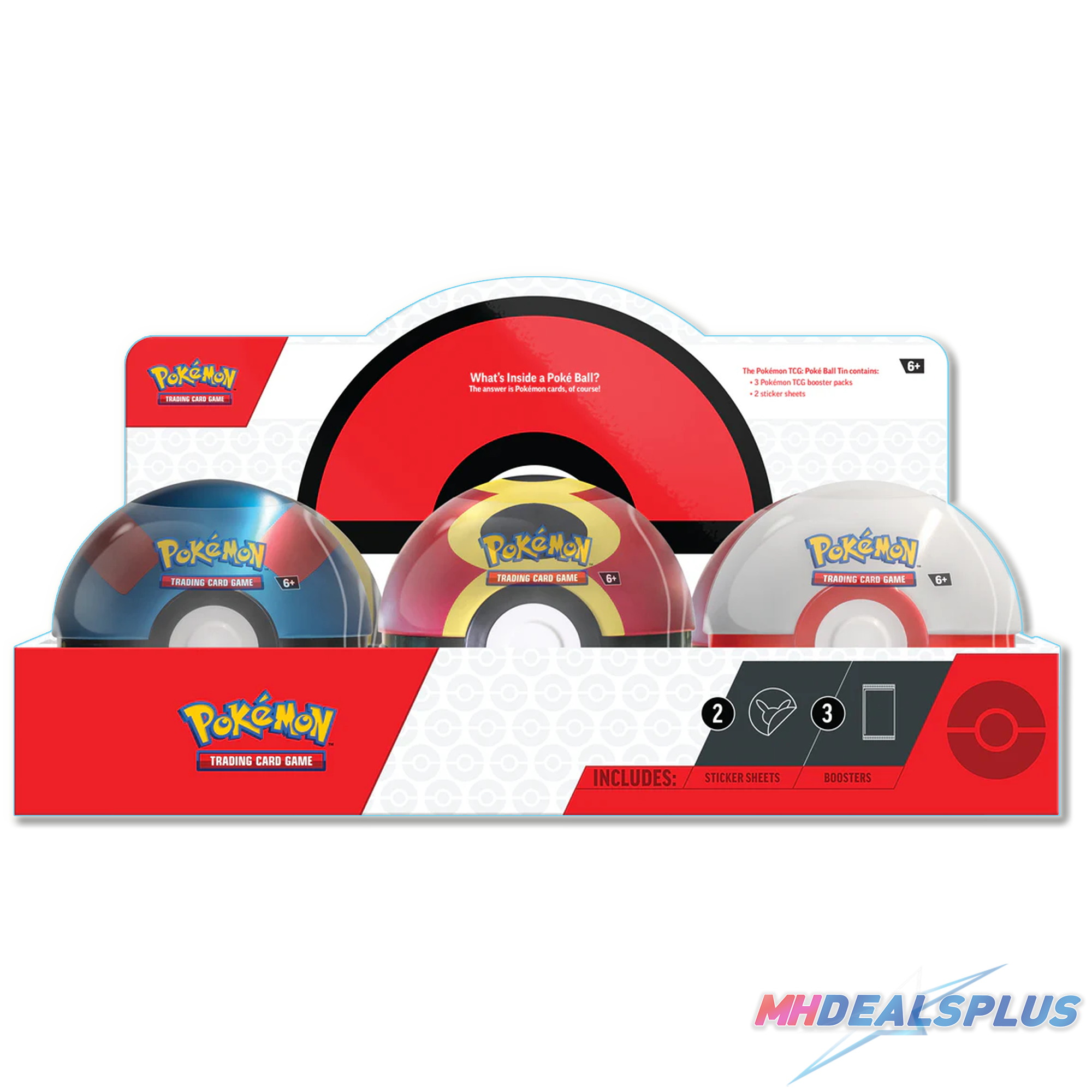 (Pre-Order) Pokemon 2025 Q4 Poke Ball Tin Display Case - 18 Booster Packs