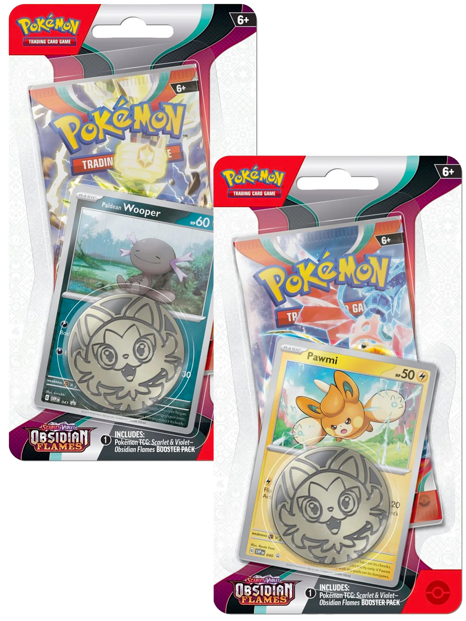 Pokemon Obsidian Flames Checklane Blister Pack Set of 2
