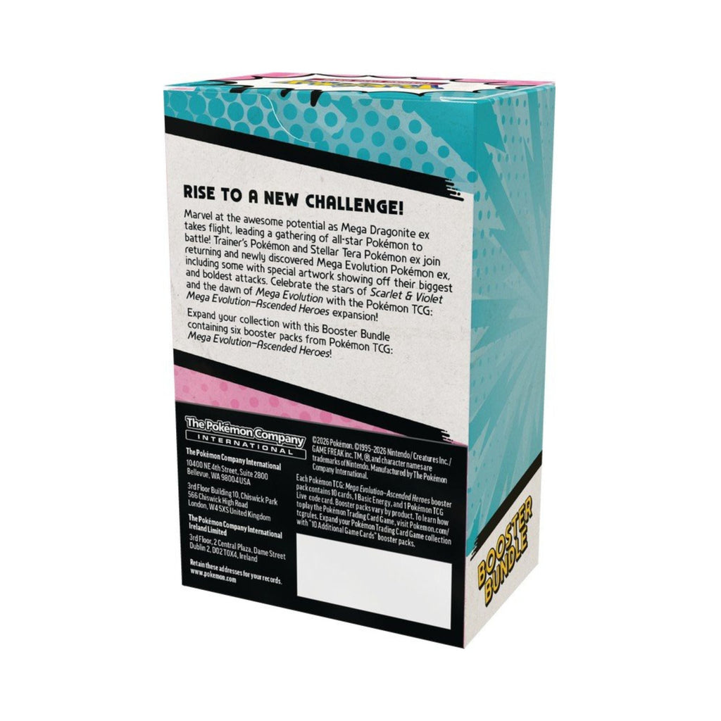 Pokemon Mega Evolution Ascended Heroes Booster Bundle with 6 Booster Packs *PRE-ORDER* Release 4/24/2026