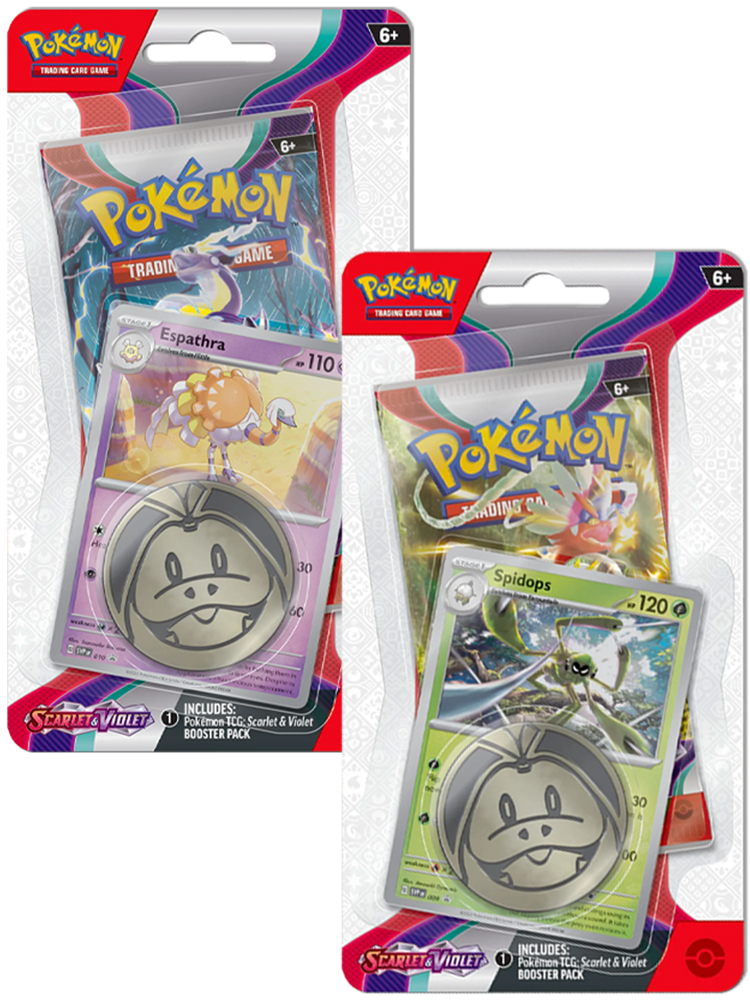 Pokemon Scarlet & Violet Checklane Blister Pack Set of 2 | 2 Booster Packs