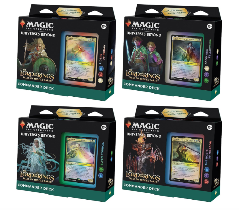 The Lord of the Rings: Tales of Middle-earth Commander Decks