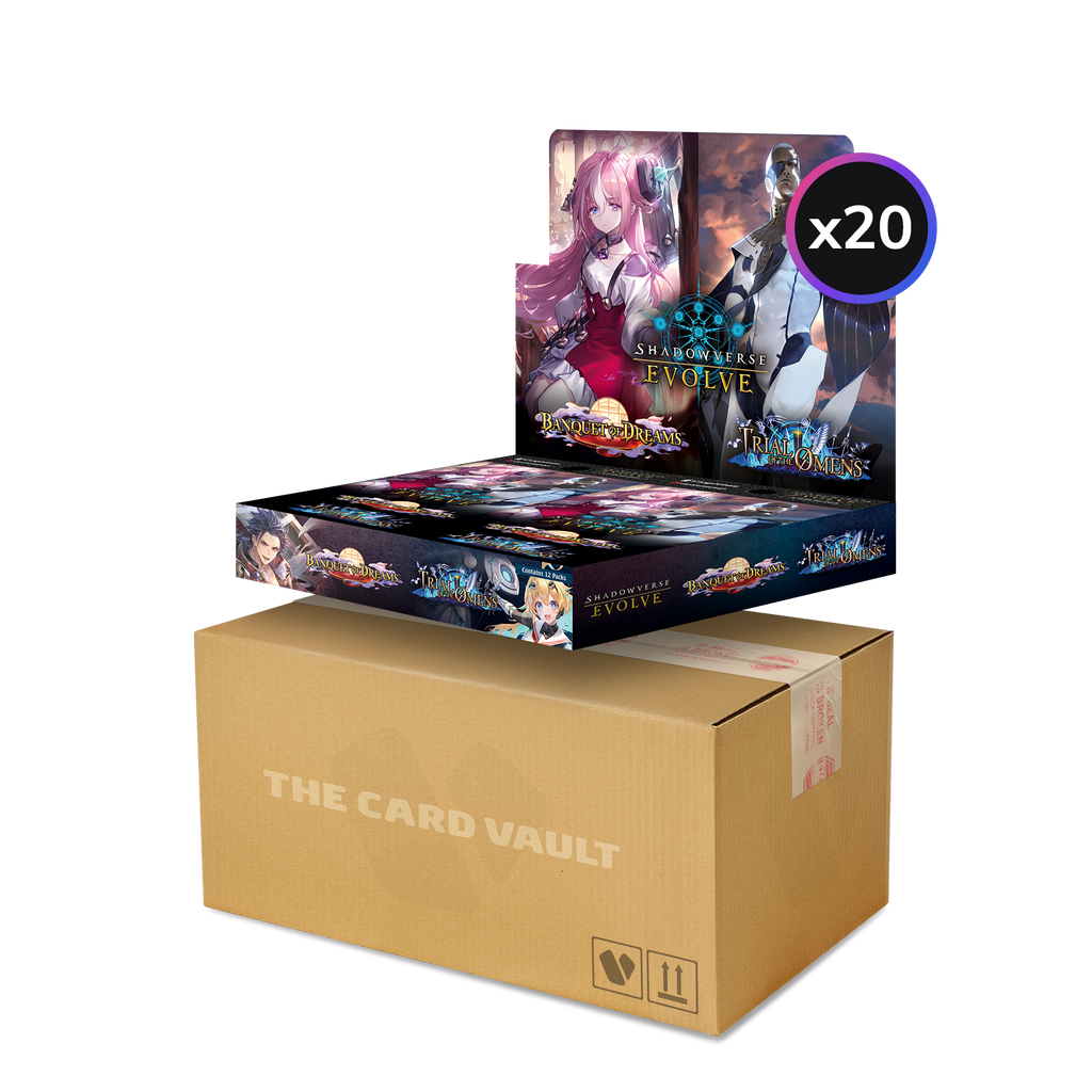 Shadowverse: Evolve - Combined Set 02 - Banquet of Dreams & Trial of the Omens - Display Case (20x Booster Boxes)