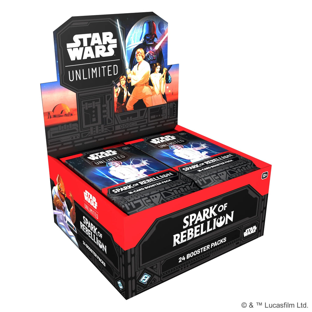 Star Wars: Unlimited - Spark Of Rebellion Booster Display