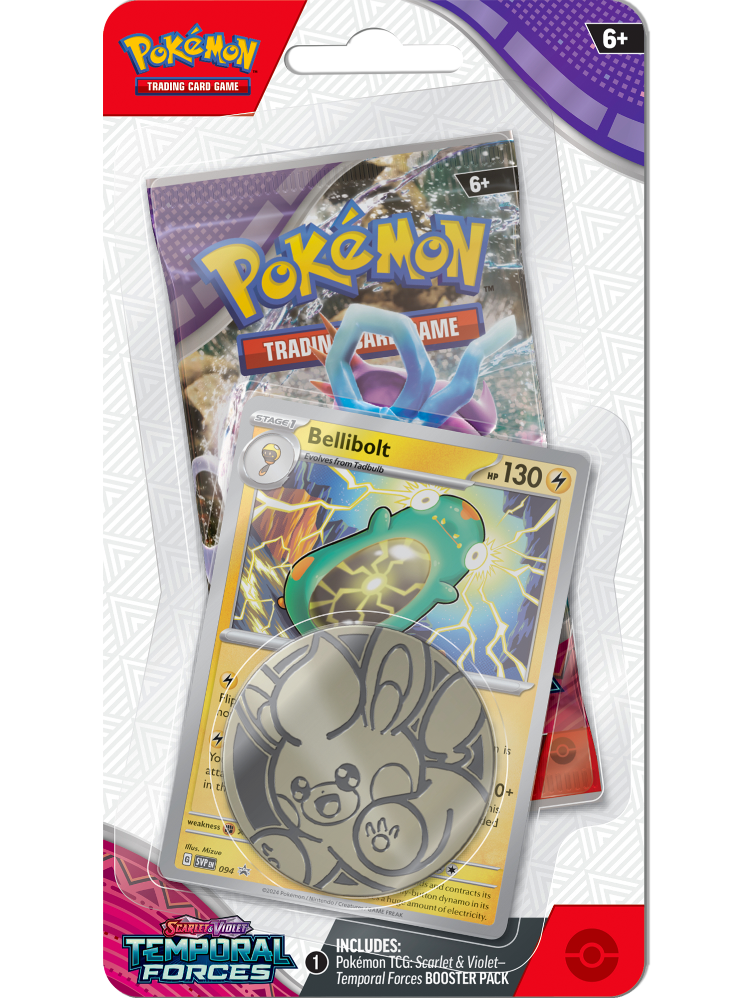 Pokemon Temporal Forces Checklane Blister Pack Sealed Case | 16 Booster Packs
