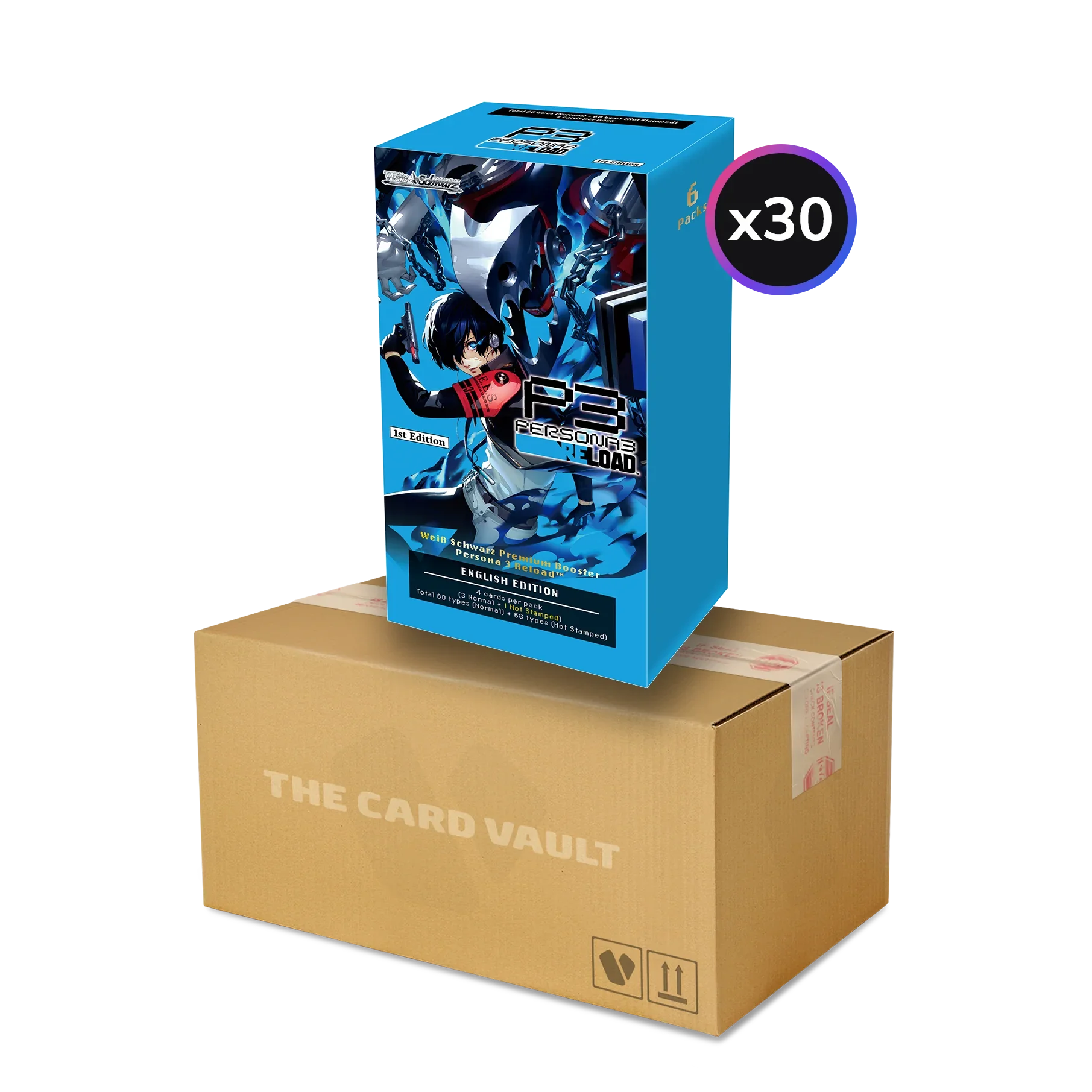 Weiss Schwarz - Persona 3 Reload - Display Case (30x Premium Booster Boxes) (Reprint)