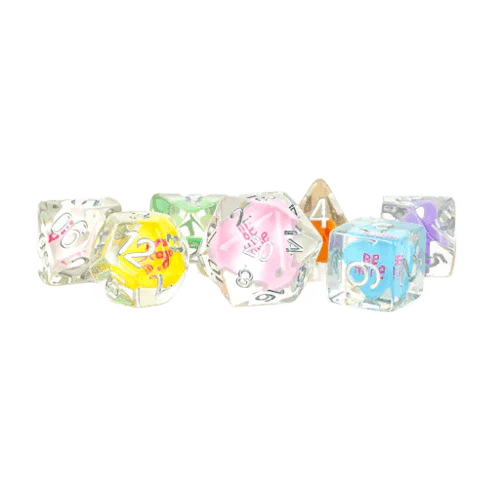 Fanroll - 16mm Resin Polyhedral Dice Set - Love Dice