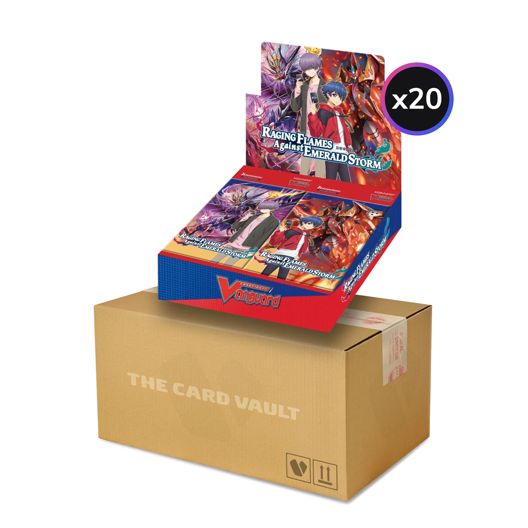 Cardfight!! Vanguard - will+Dress - Raging Flames Against Emerald Storm - Display Case (20x Booster Boxes)