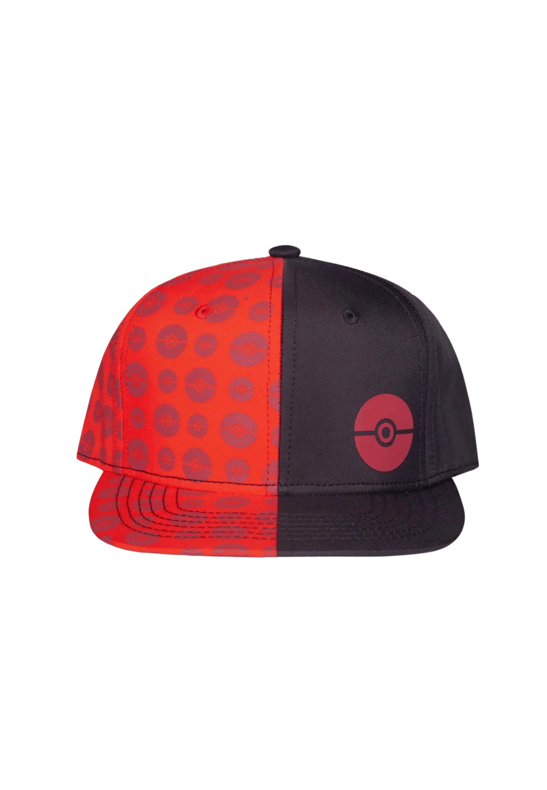 Difuzed - Pokemon - Black and Red Pokeball Snapback Cap