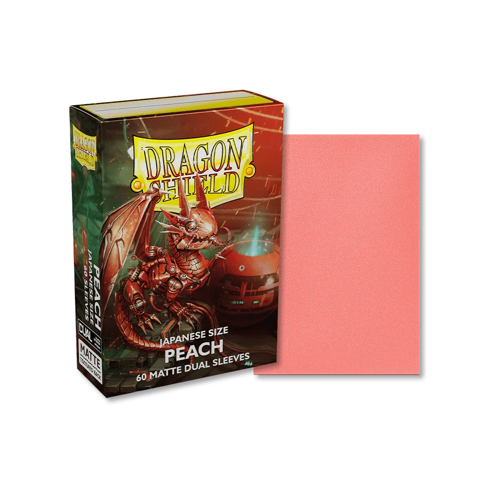Dragon Shield - Dual Matte Sleeves - Japanese Size - 60pk - Peach