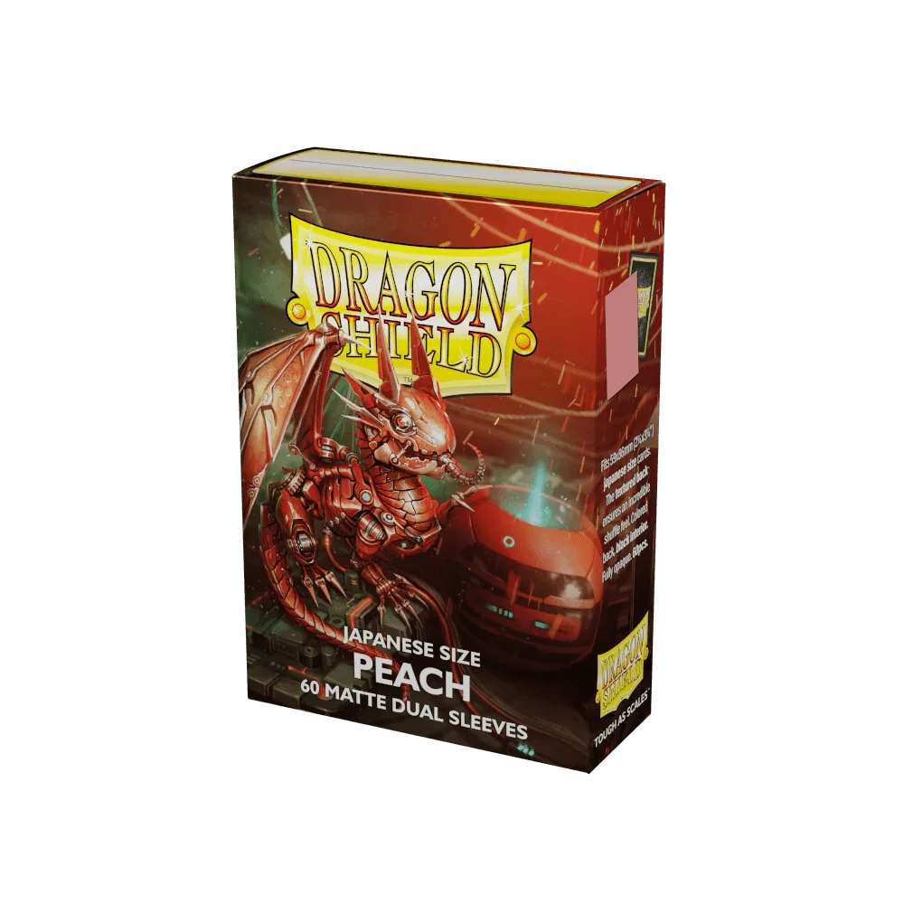 Dragon Shield - Dual Matte Sleeves - Japanese Size - 60pk - Peach