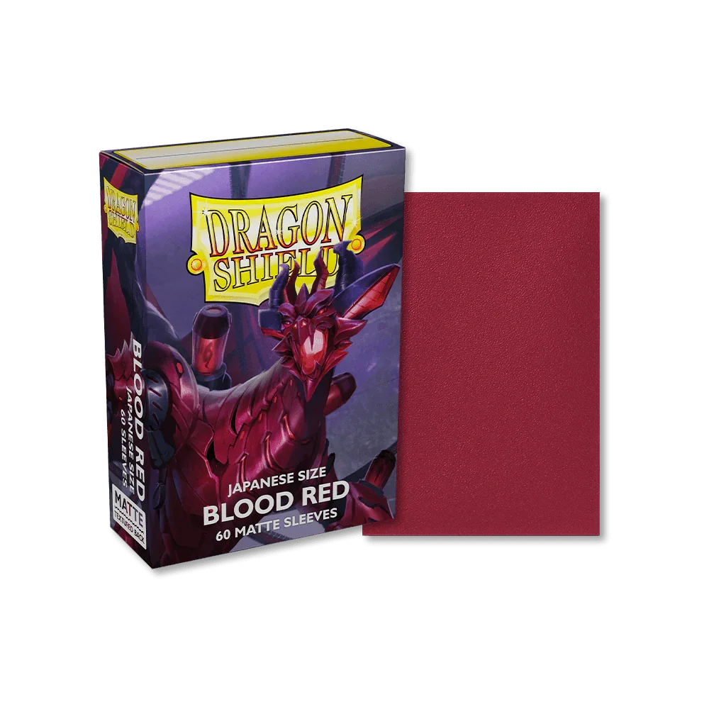 Dragon Shield - Matte Sleeves - Japanese Size - 60pk - Blood Red