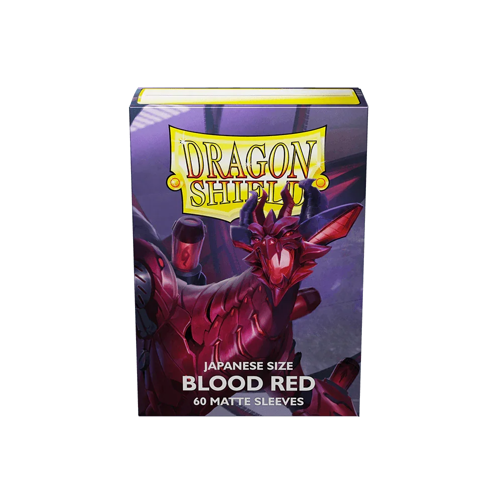 Dragon Shield - Matte Sleeves - Japanese Size - 60pk - Blood Red