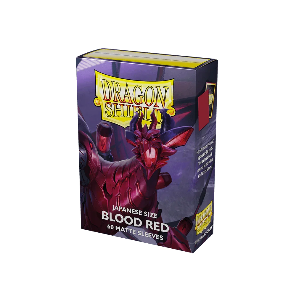 Dragon Shield - Matte Sleeves - Japanese Size - 60pk - Blood Red