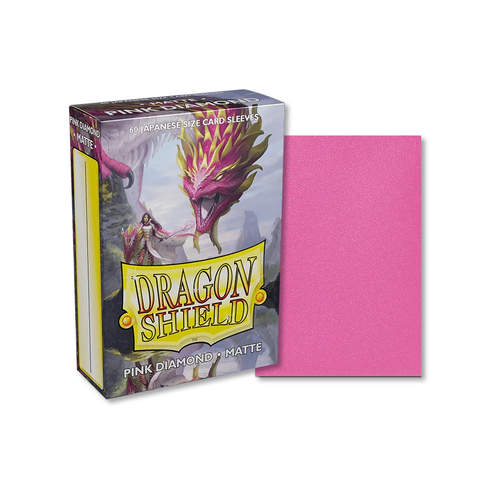 Dragon Shield - Matte Sleeves - Japanese Size - 60pk - Pink Diamond
