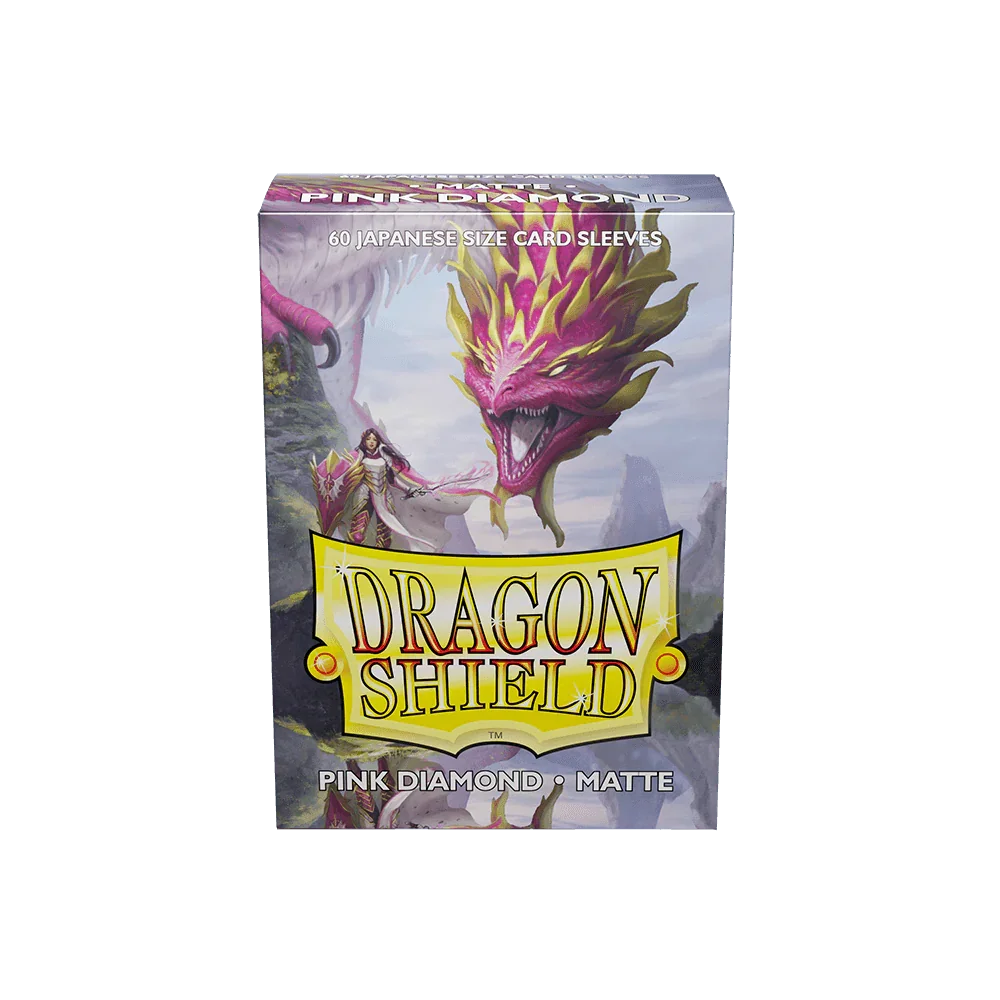 Dragon Shield - Matte Sleeves - Japanese Size - 60pk - Pink Diamond