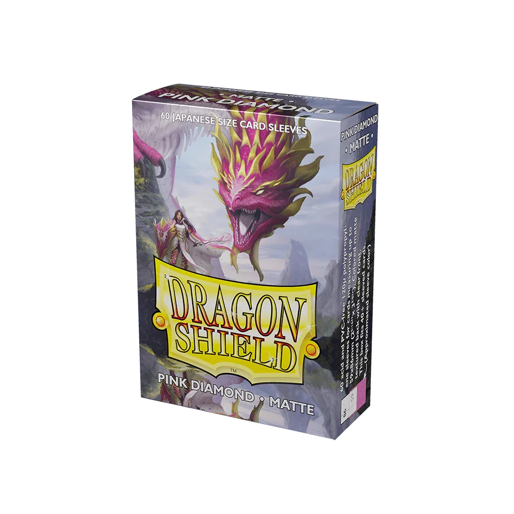 Dragon Shield - Matte Sleeves - Japanese Size - 60pk - Pink Diamond