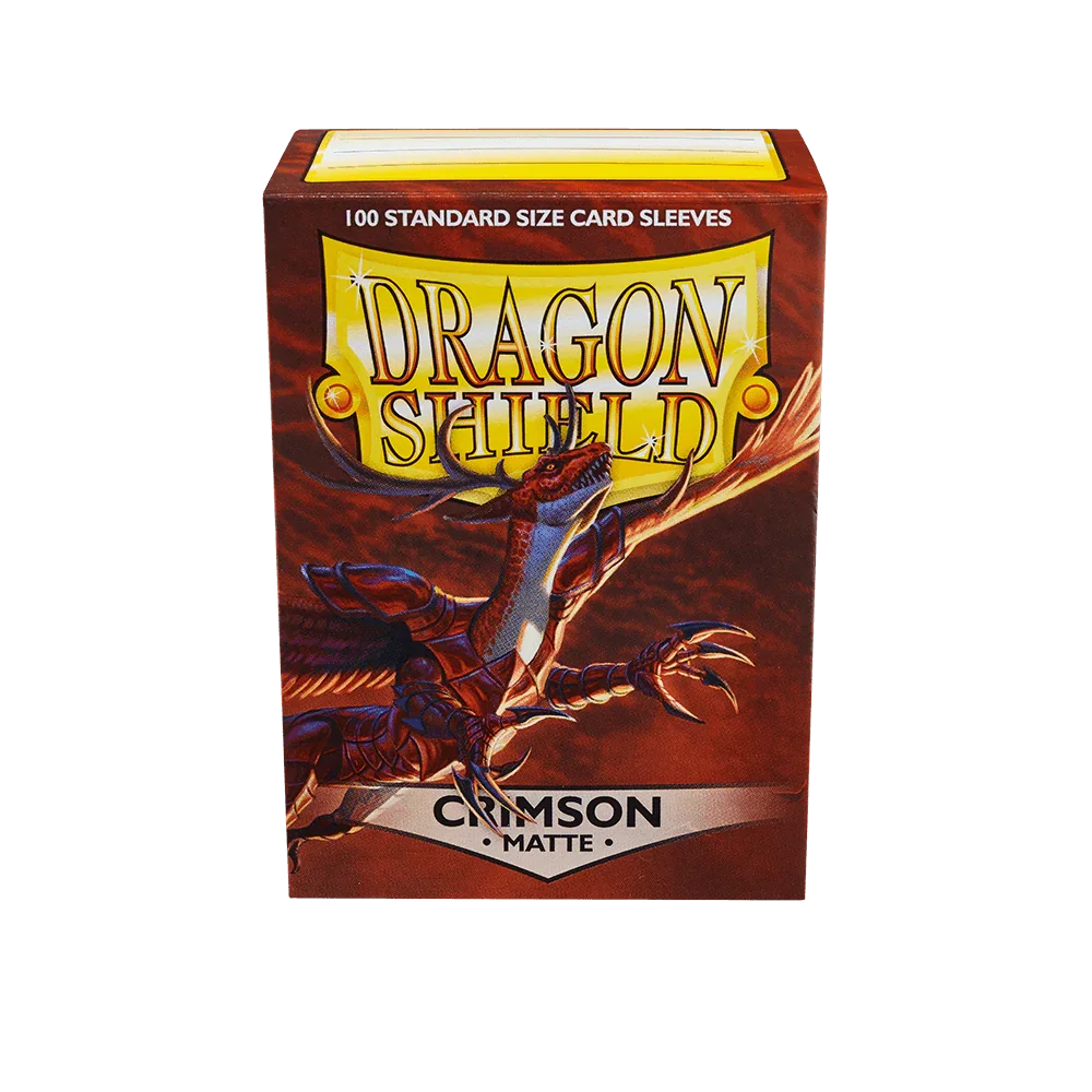 Dragon Shield - Matte Sleeves - Standard Size - 100pk - Crimson