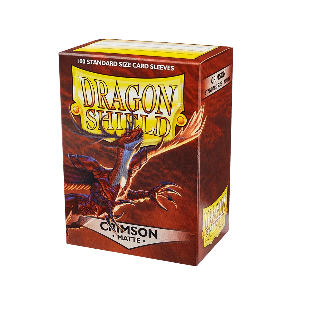 Dragon Shield - Matte Sleeves - Standard Size - 100pk - Crimson
