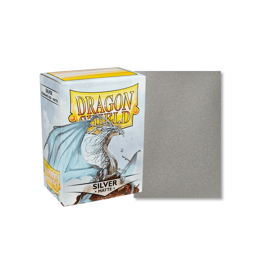 Dragon Shield - Matte Sleeves - Standard Size - 100pk - Silver