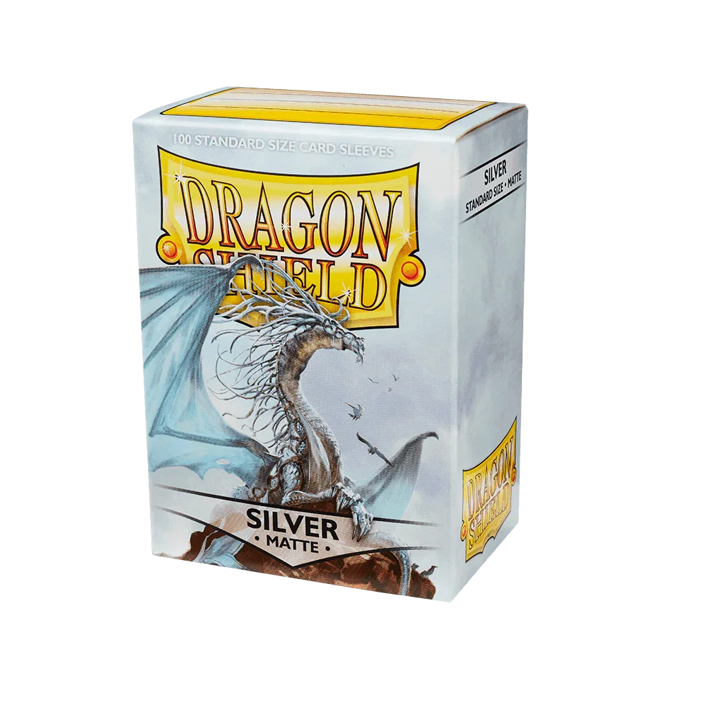 Dragon Shield - Matte Sleeves - Standard Size - 100pk - Silver