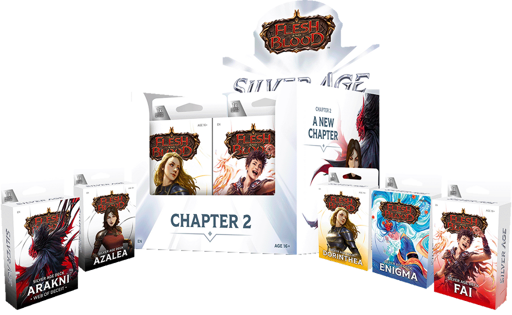Flesh and Blood TCG - Silver Age - Chapter 2 - Counter Display Unit (10x Decks)