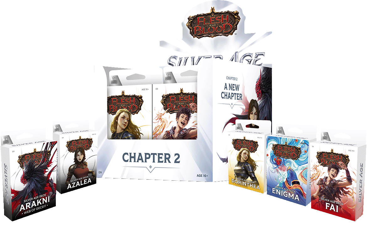 Flesh and Blood TCG - Silver Age - Chapter 2 - Counter Display Unit (10x Decks)