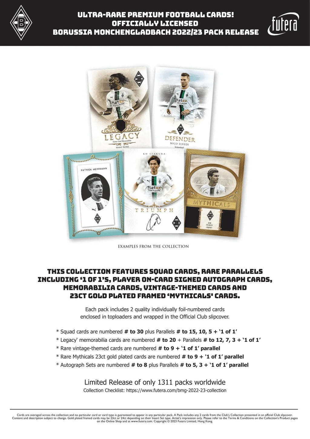 Futera - 2022/23 Borussia Monchengladbach Football Club Collection - Pack