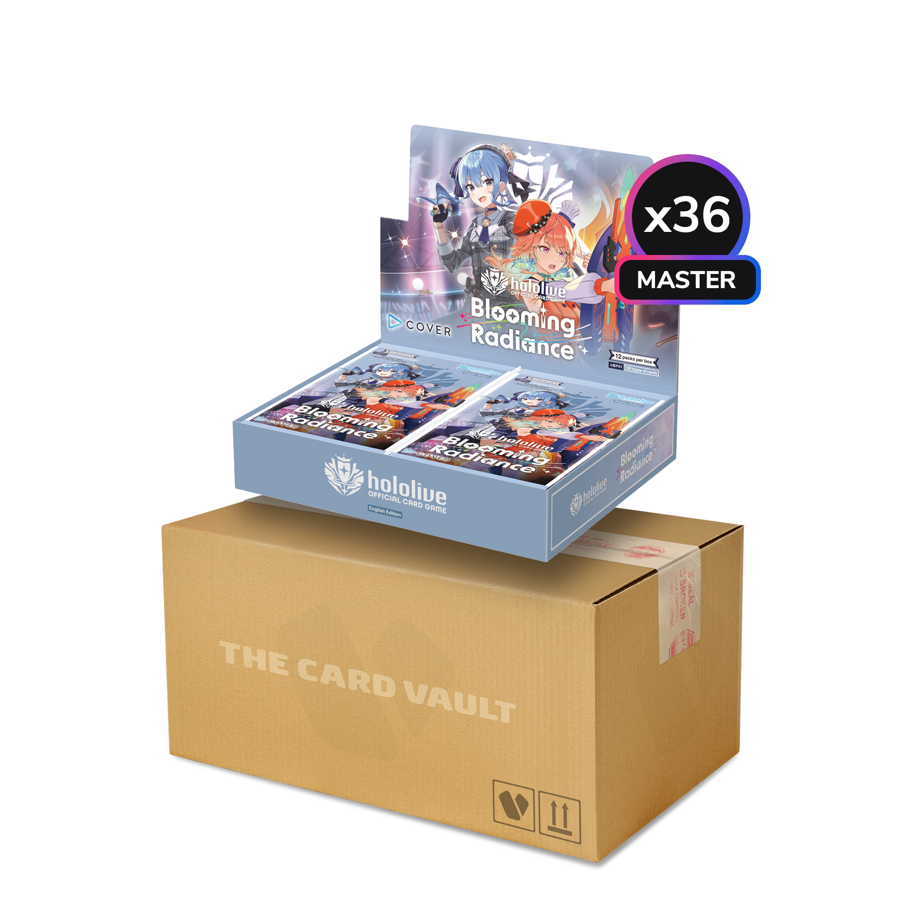 hololive Official Card Game - Blooming Radiance - Master Display Case (36x Booster Boxes)