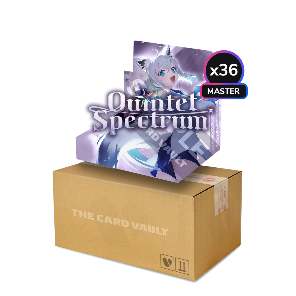 hololive Official Card Game - Quintet Spectrum - Master Display Case (36x Booster Boxes)