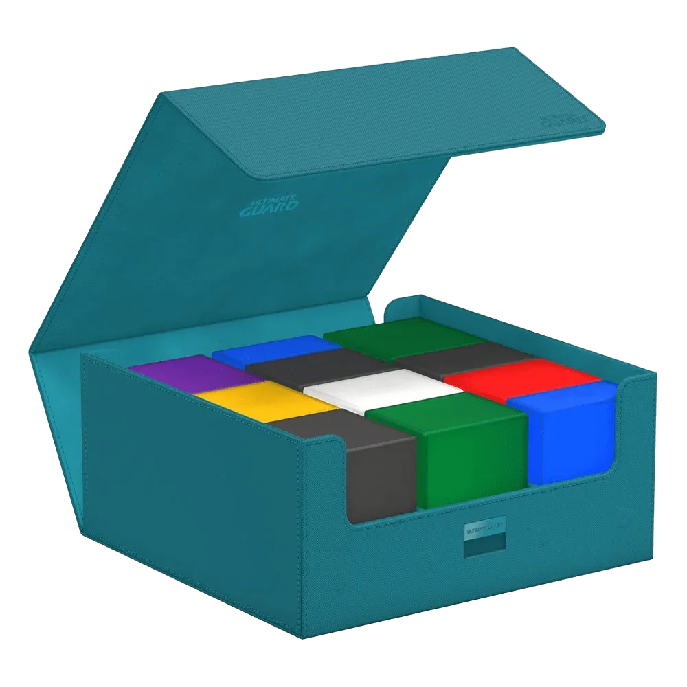 Ultimate Guard - Treasurehive XenoSkin - 90+ Magnetic Card Case - Monocolor Petrol