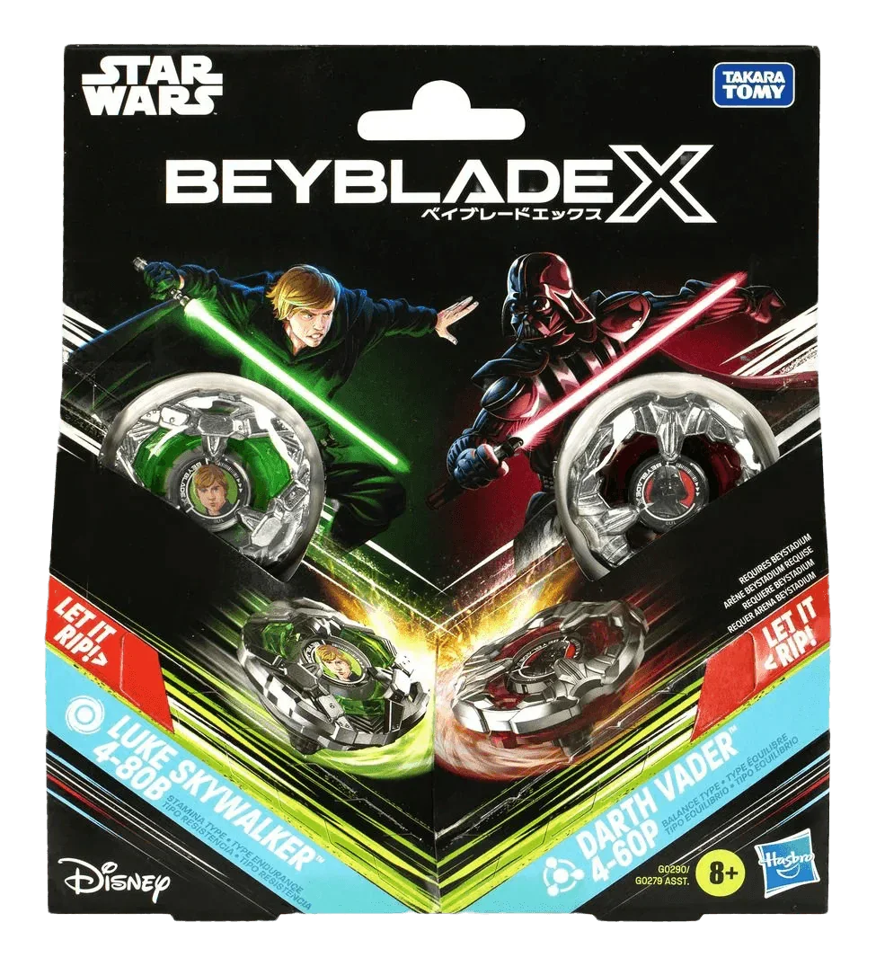 Beyblade X - Star Wars - Luke Skywalker 4-80B vs Darth Vader 4-60P