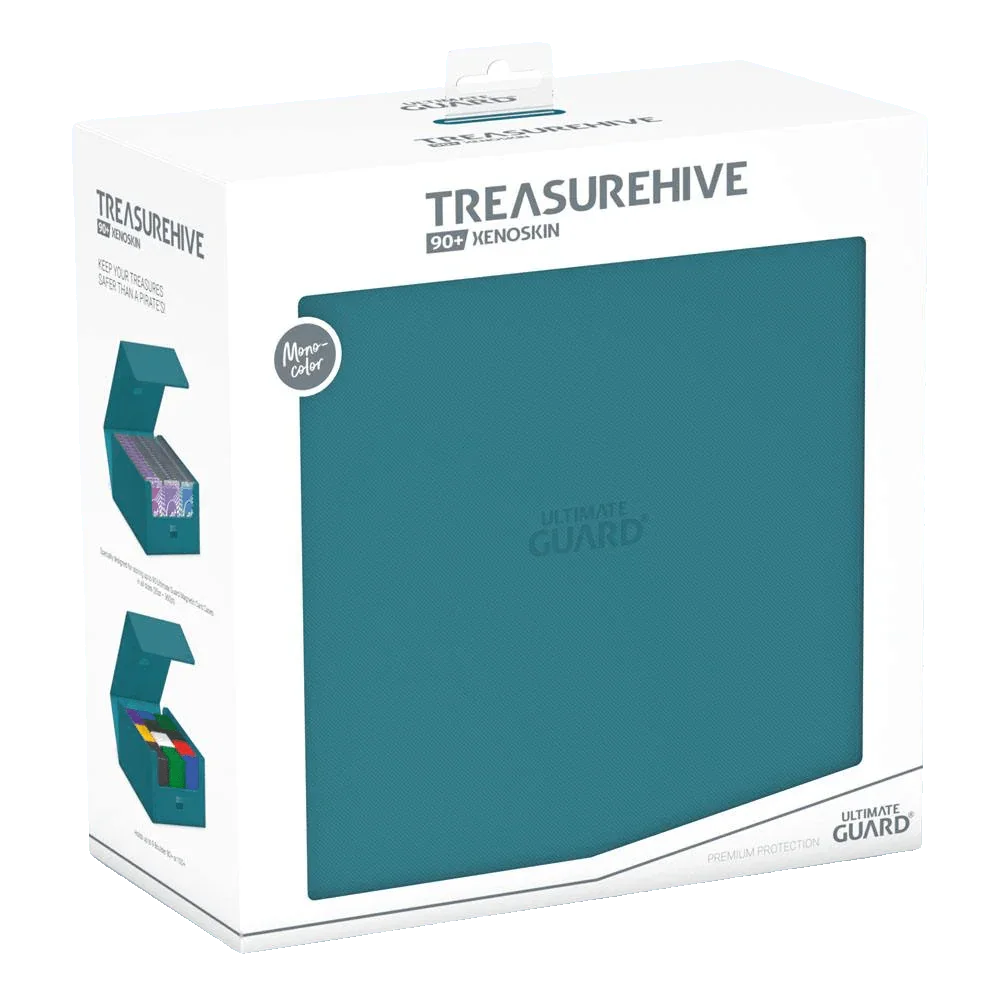 Ultimate Guard - Treasurehive XenoSkin - 90+ Magnetic Card Case - Monocolor Petrol