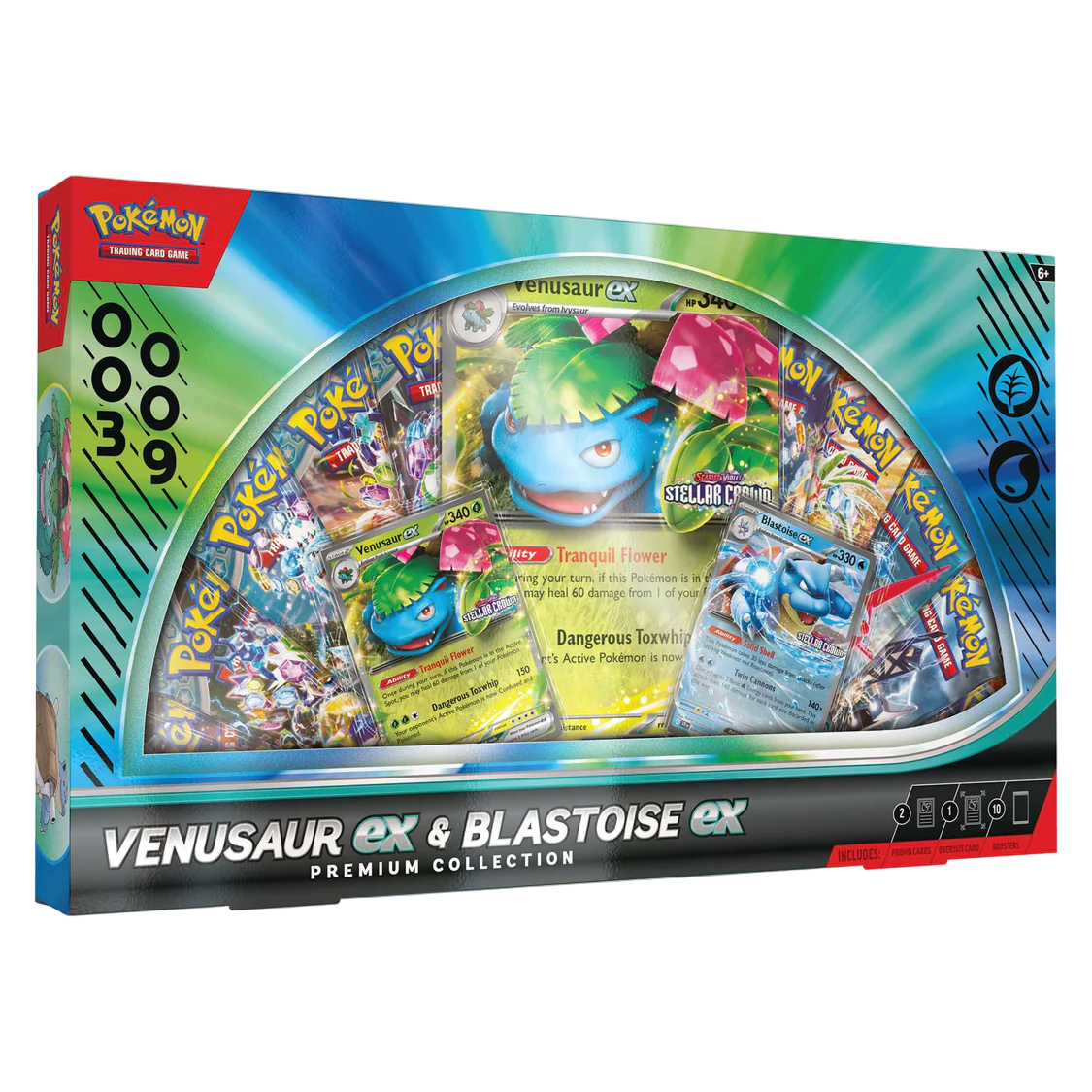 Pokemon TCG - Scarlet & Violet - Venusaur ex & Blastoise ex Premium Collection Box