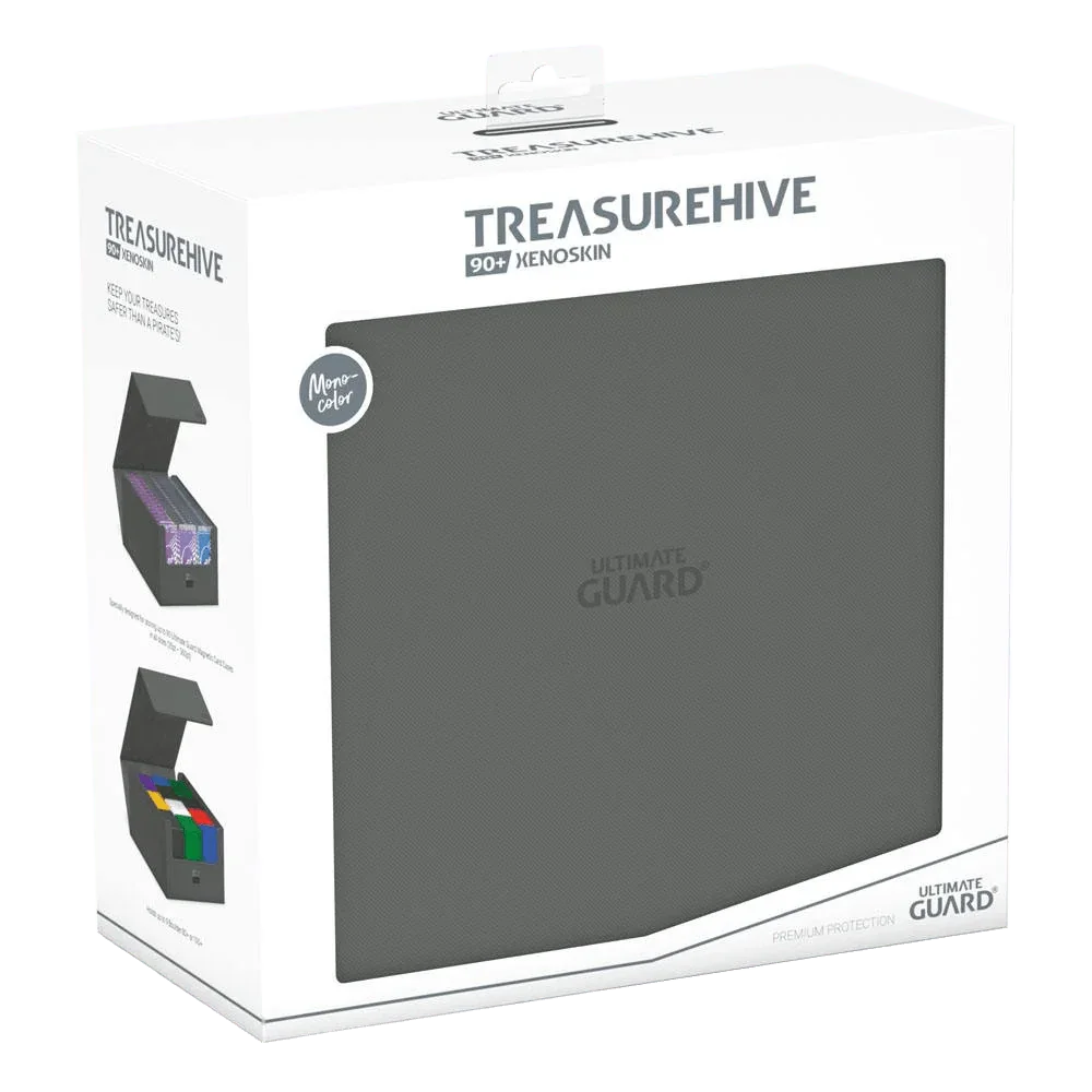 Ultimate Guard - Treasurehive XenoSkin - 90+ Magnetic Card Case - Monocolor Grey