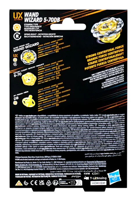 Beyblade X - UX Starter Pack Top and Launcher - Wand Wizard 5-70DB