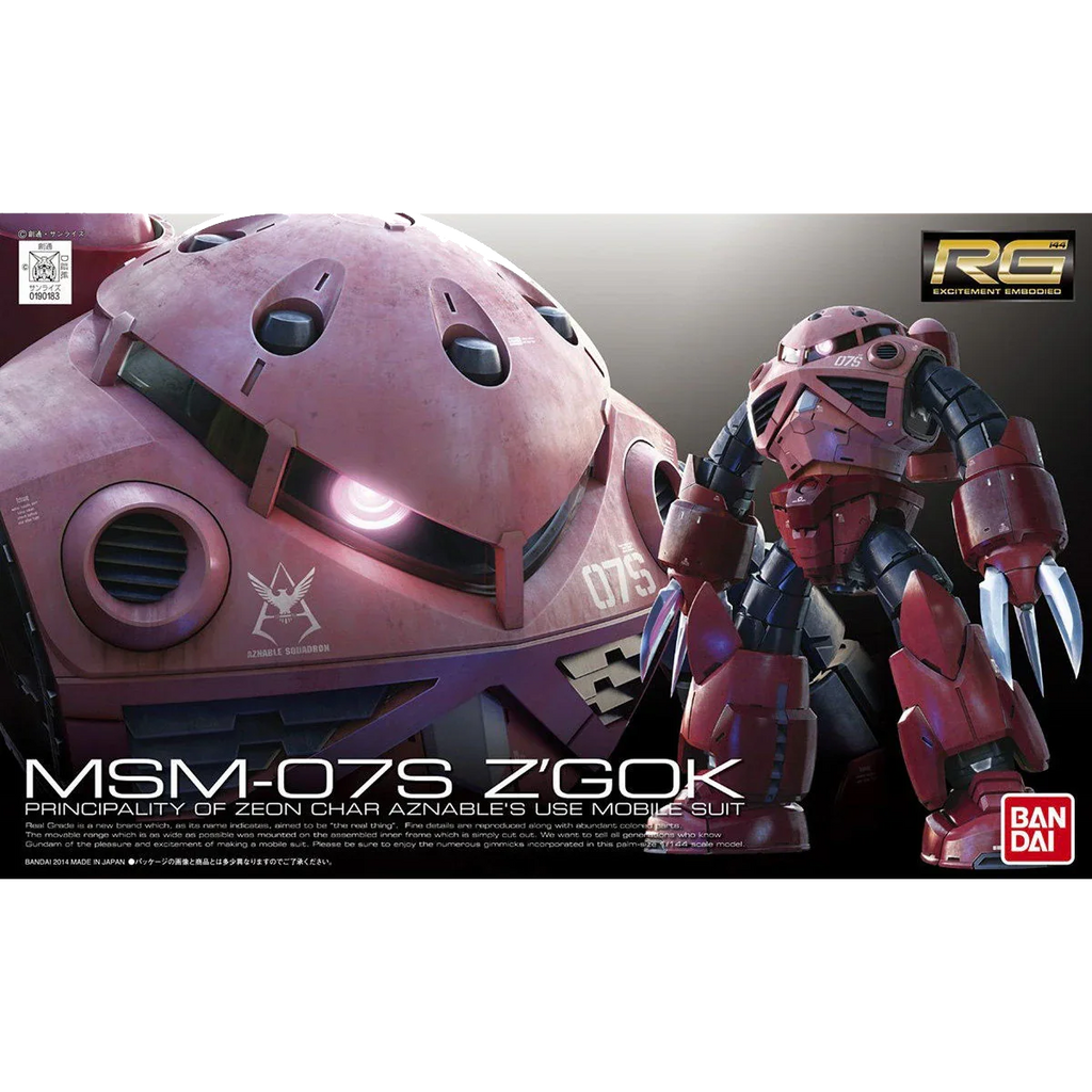 Bandai - Gunpla - RG 1/144 - Mobile Suit Gundam - MSM-07S Char's Z'Gok